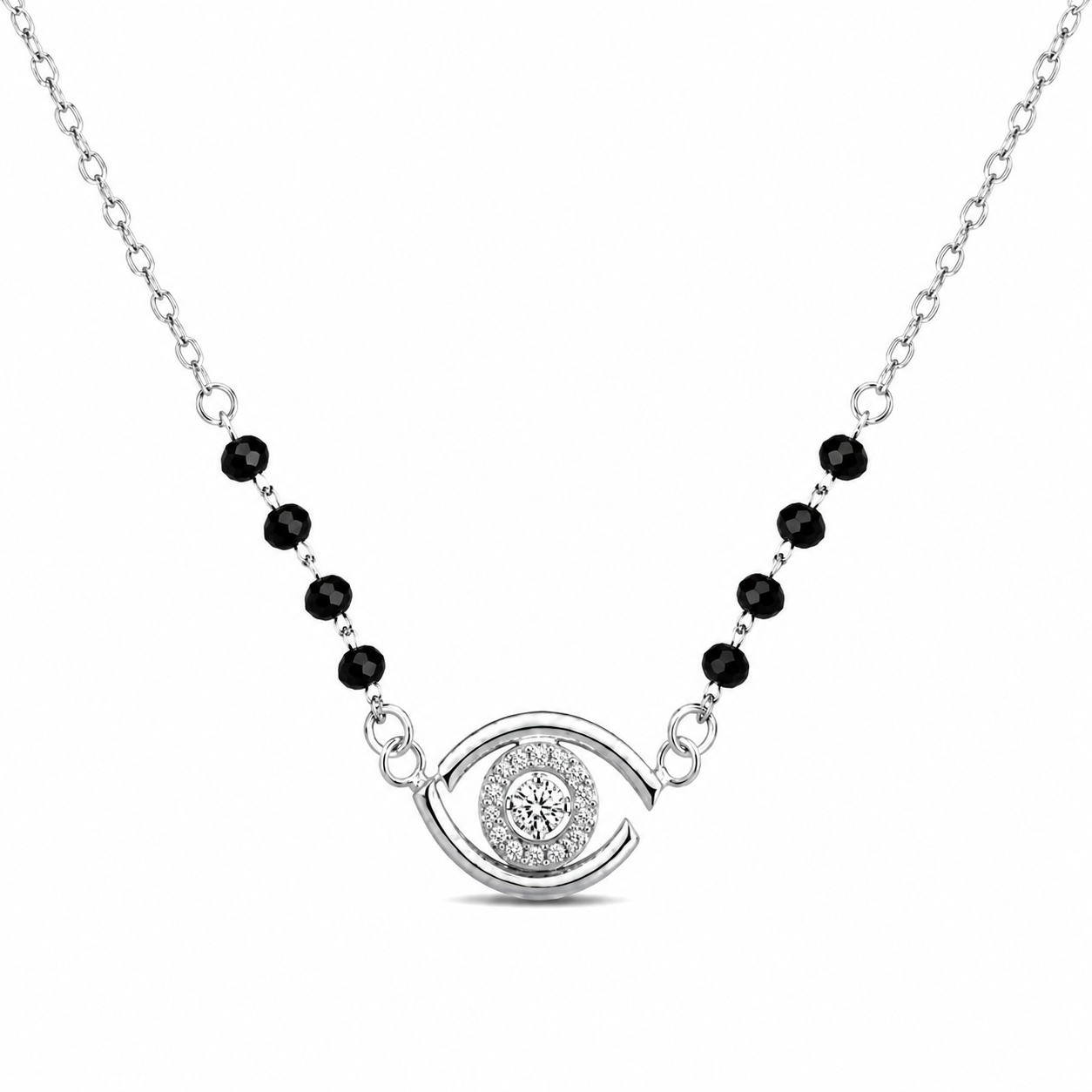 Classic Evil Eye 925 Silver Mangalsutra