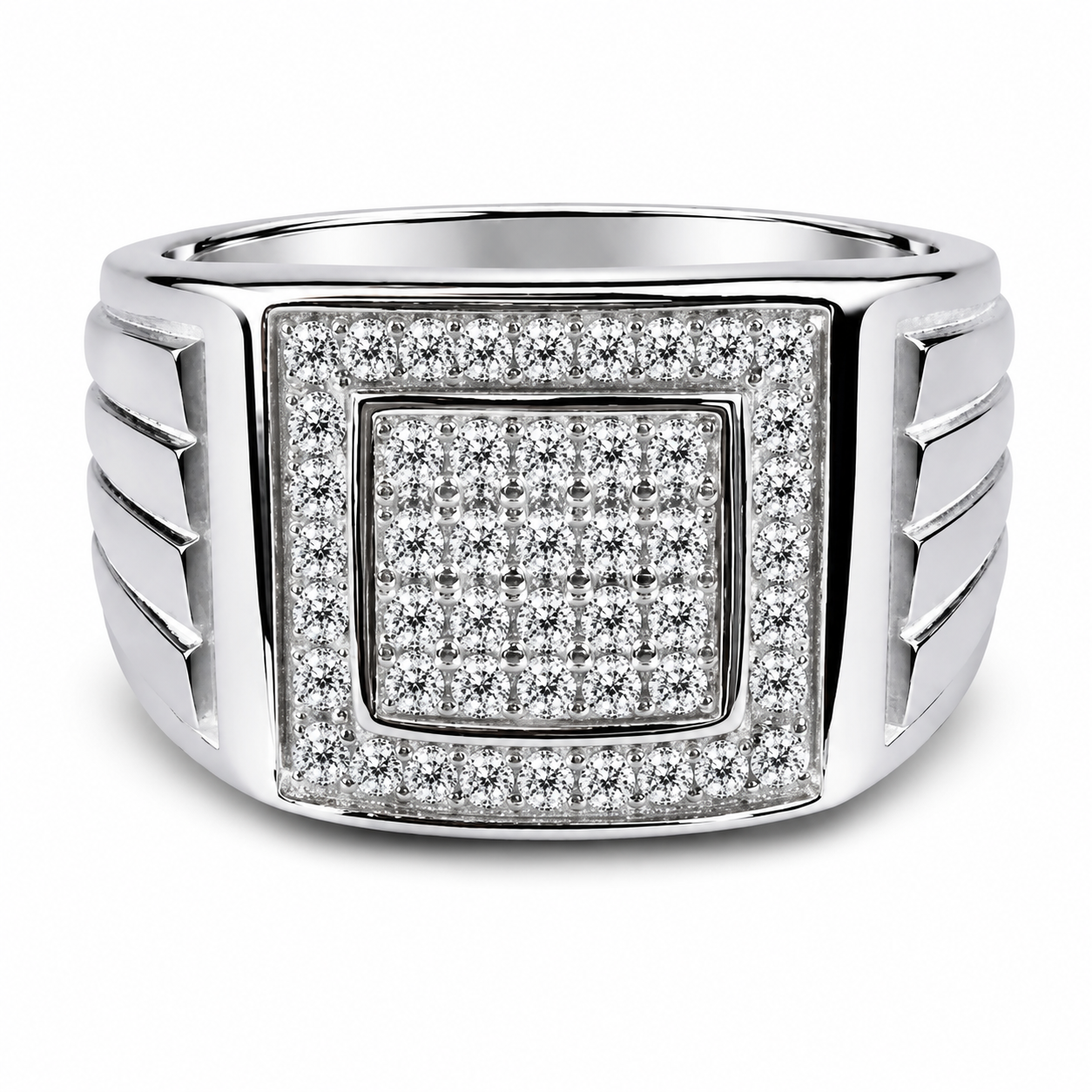 Classic Square Signet Men's 925 Silver Ring