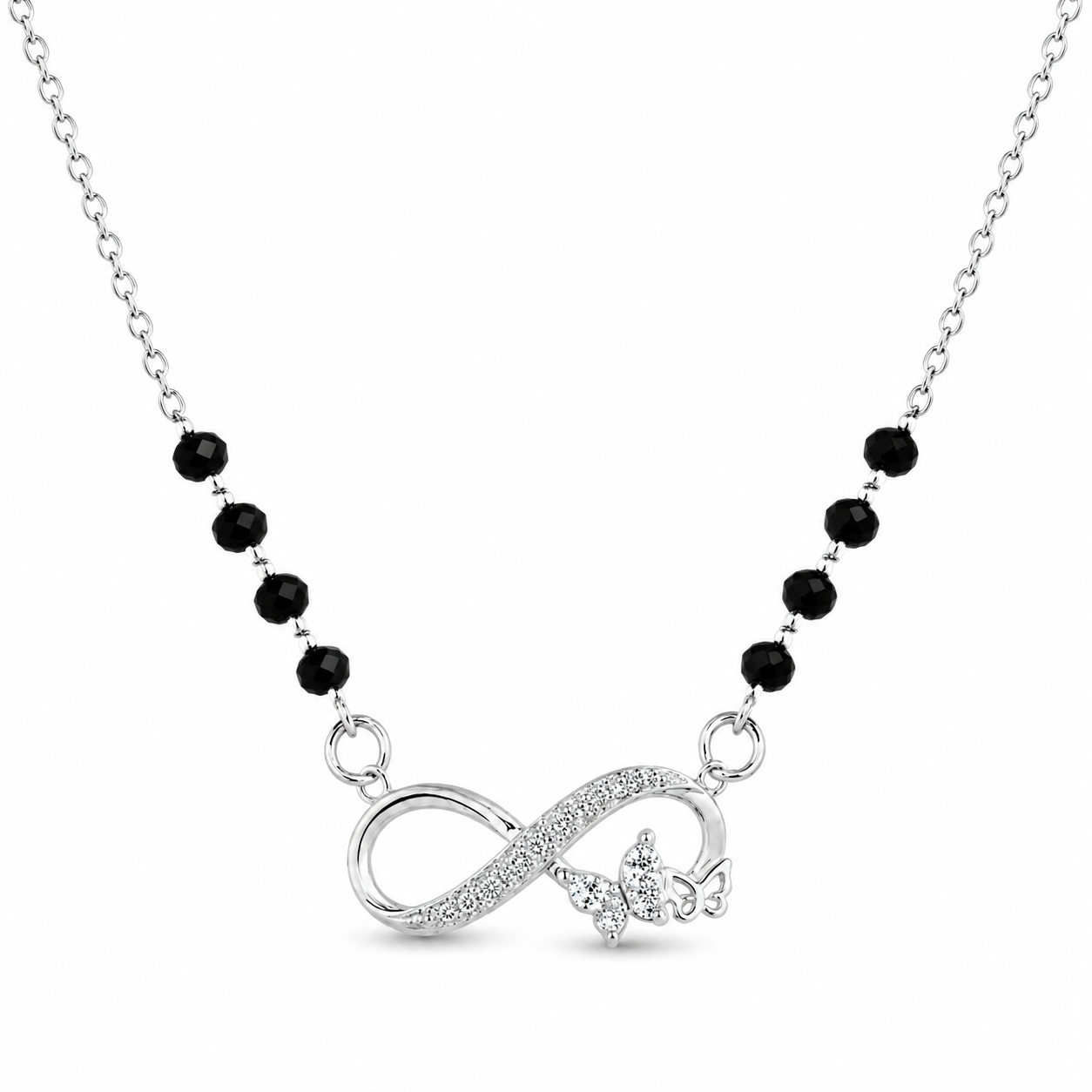 Infinity Butterfly 925 Silver Mangalsutra