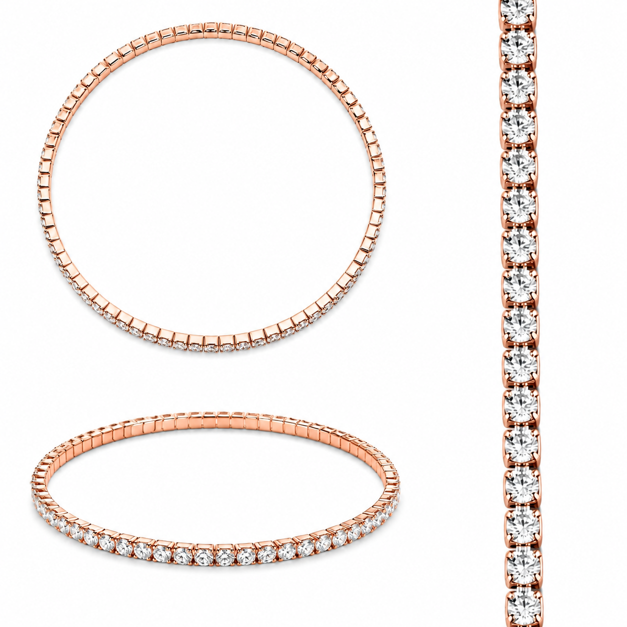 Rose Gold Tennis Bracelet