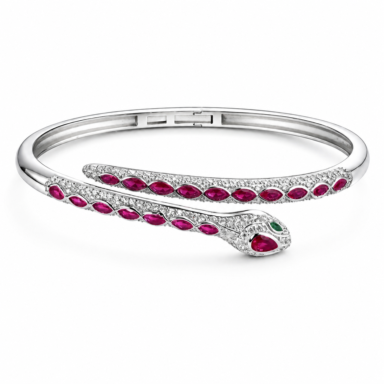 Ruby Snake Wrap Bangle